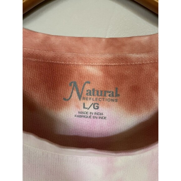 Natural Reflections Tie Dye Long-Sleeve Cotton Sweatshirt Women’s Size Large - Picture 7 of 11